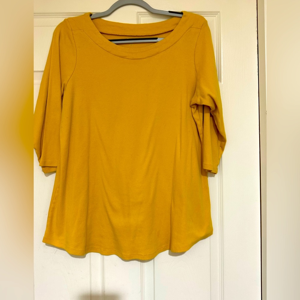 Lane Bryant yellow top